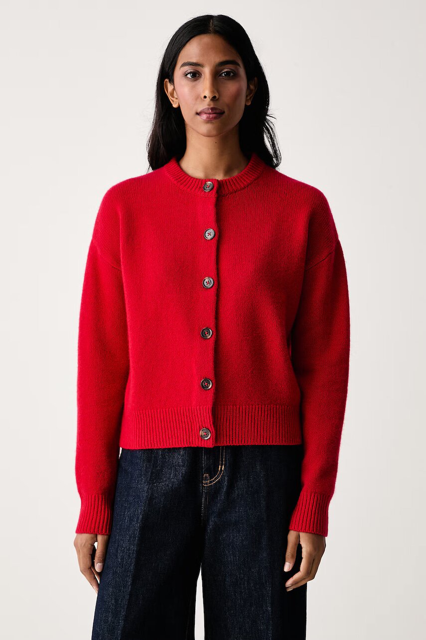 Barbour cardigan pentru femei din lână