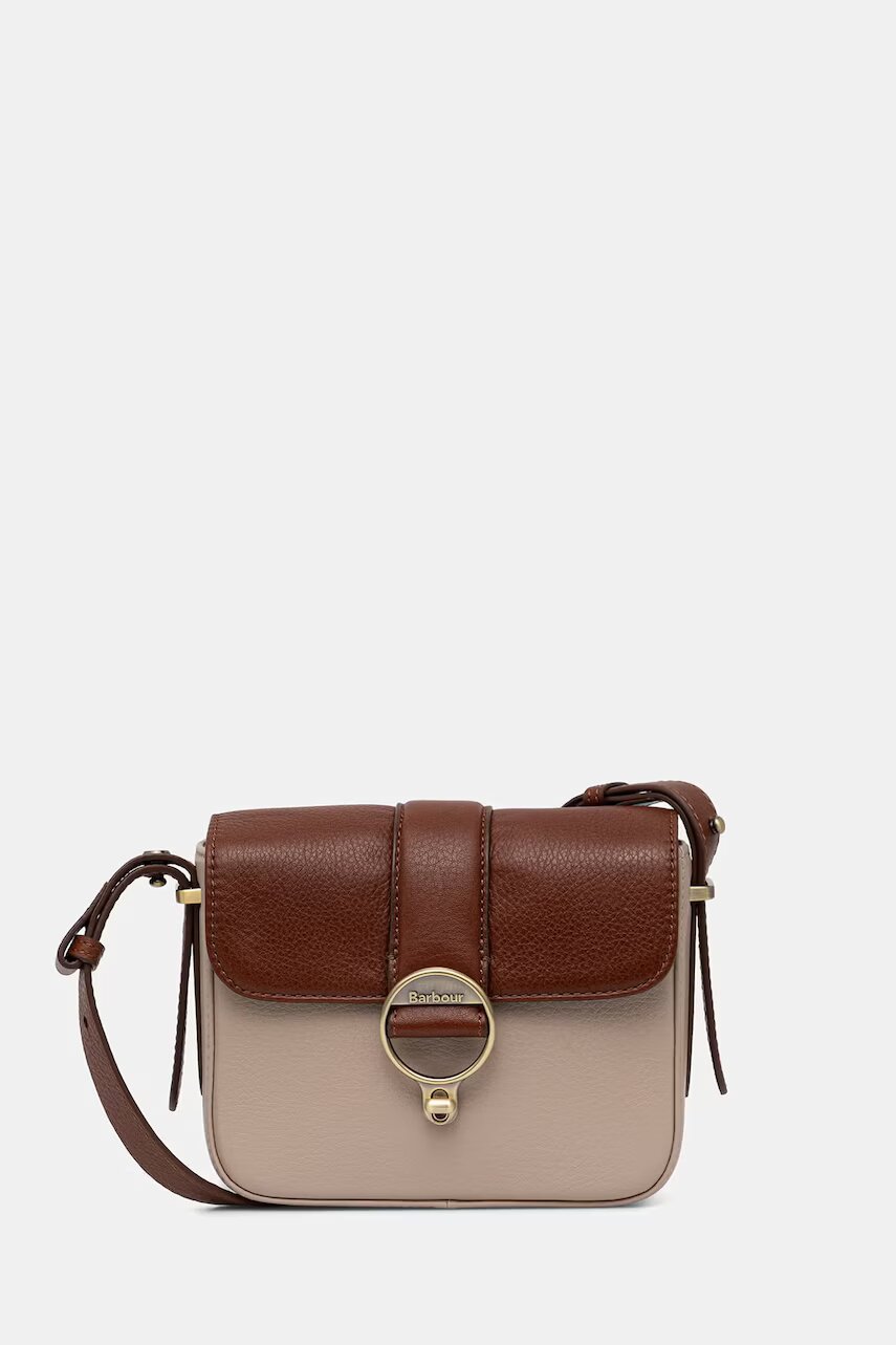 Barbour geantă crossbody pentru femei din piele roz
