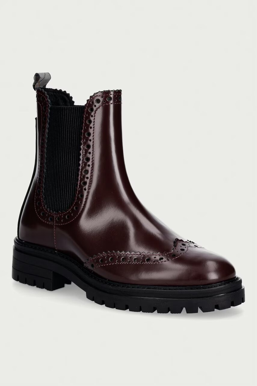 Barbour ghete scurte pentru femei din piele Fawne