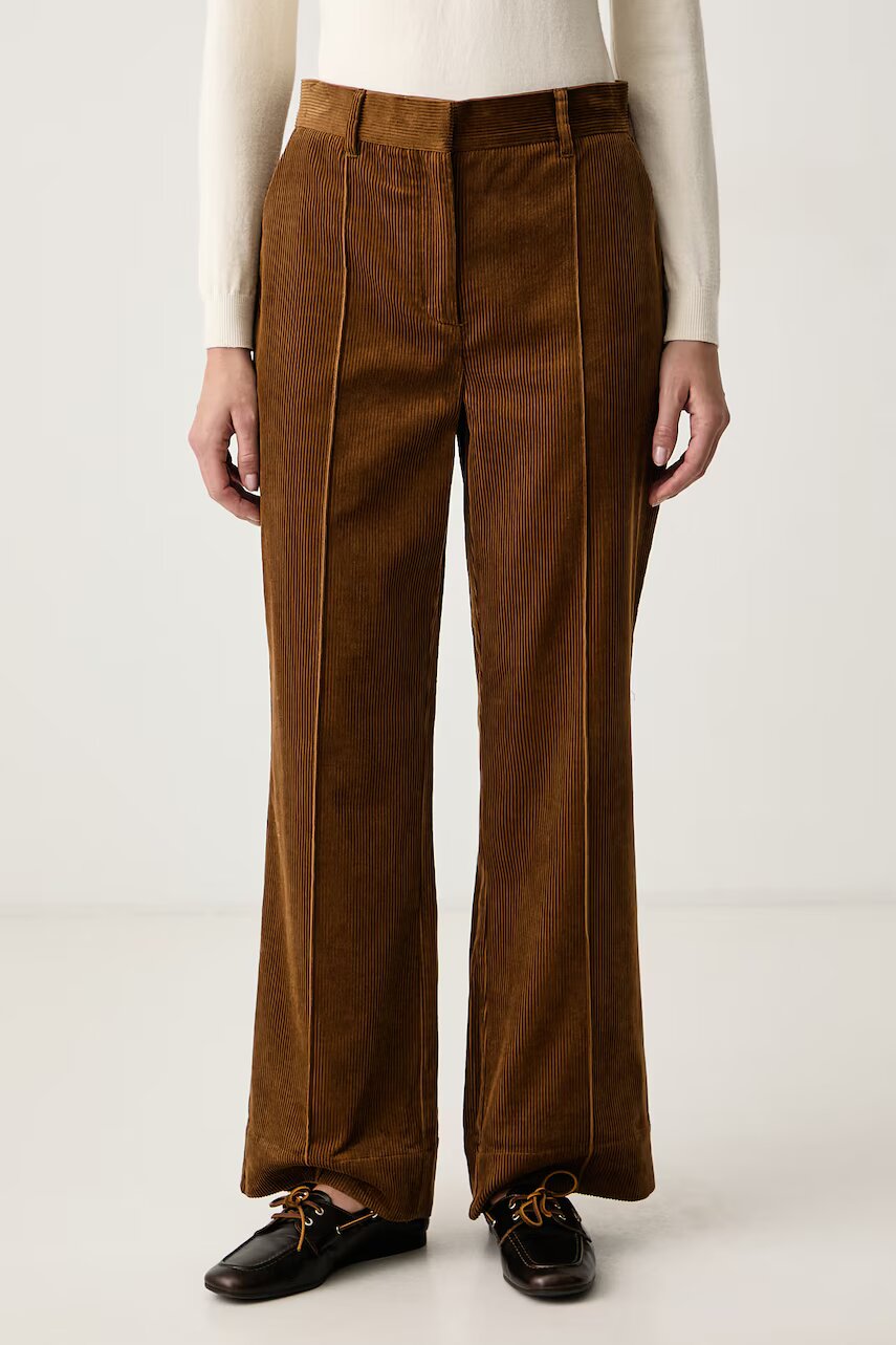 Barbour pantaloni pentru femei din catifea reiată Emmy