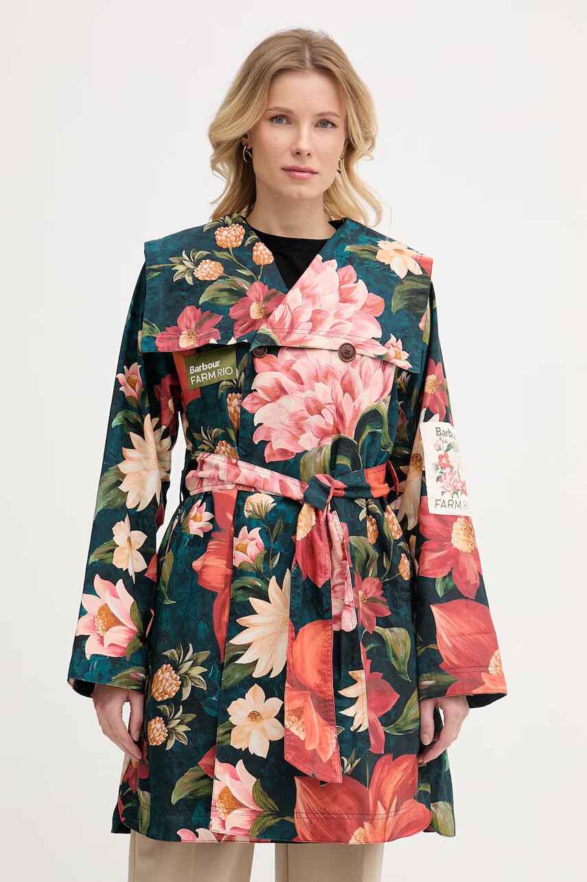 Barbour trenci pentru femei din bumbac x Farm Rio