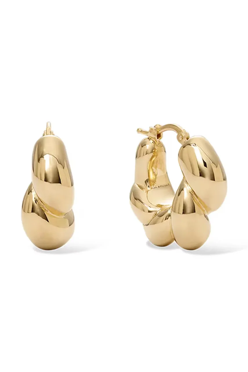 BERRIES cercei pentru femei argint placat cu aur Row Earrings