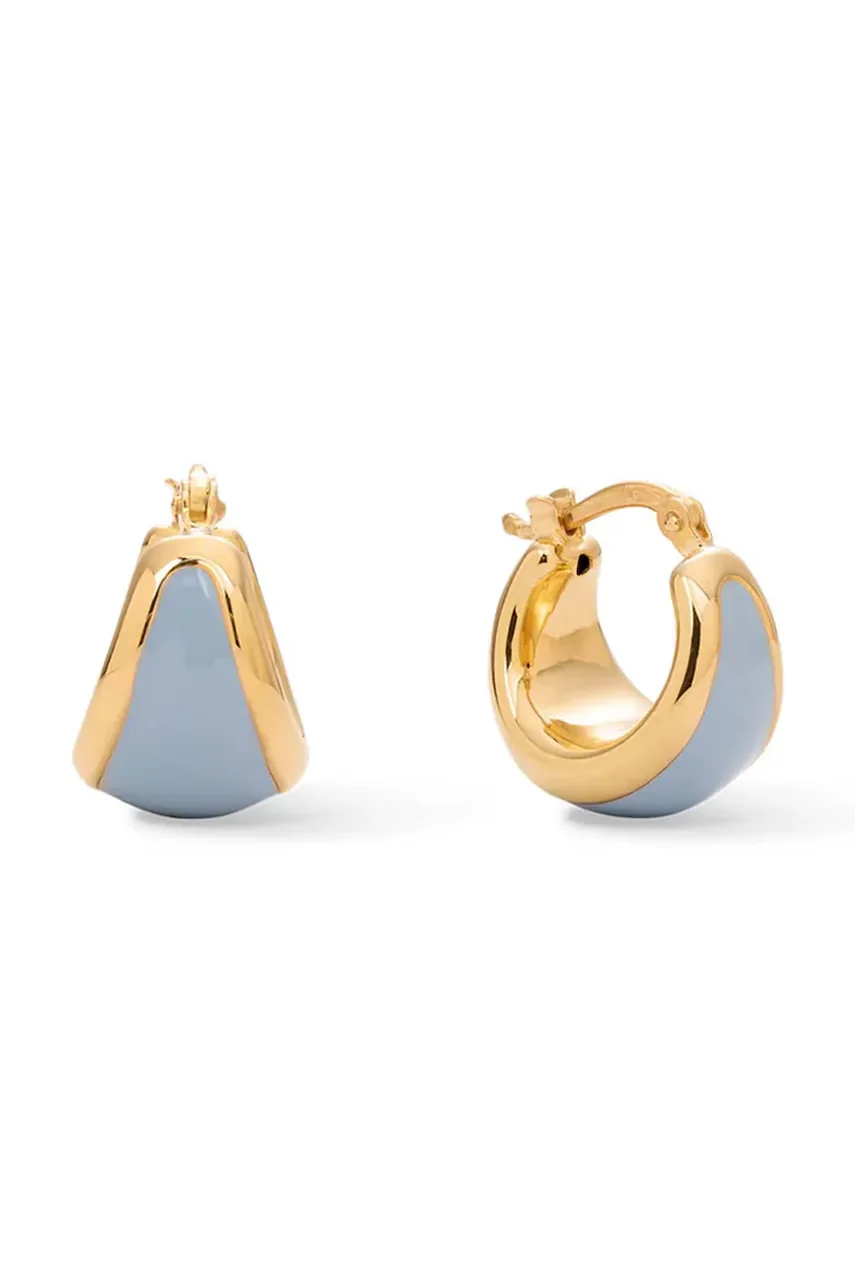 BERRIES cercei pentru femei argint placat cu aur Viva Vintage Blue Earrings