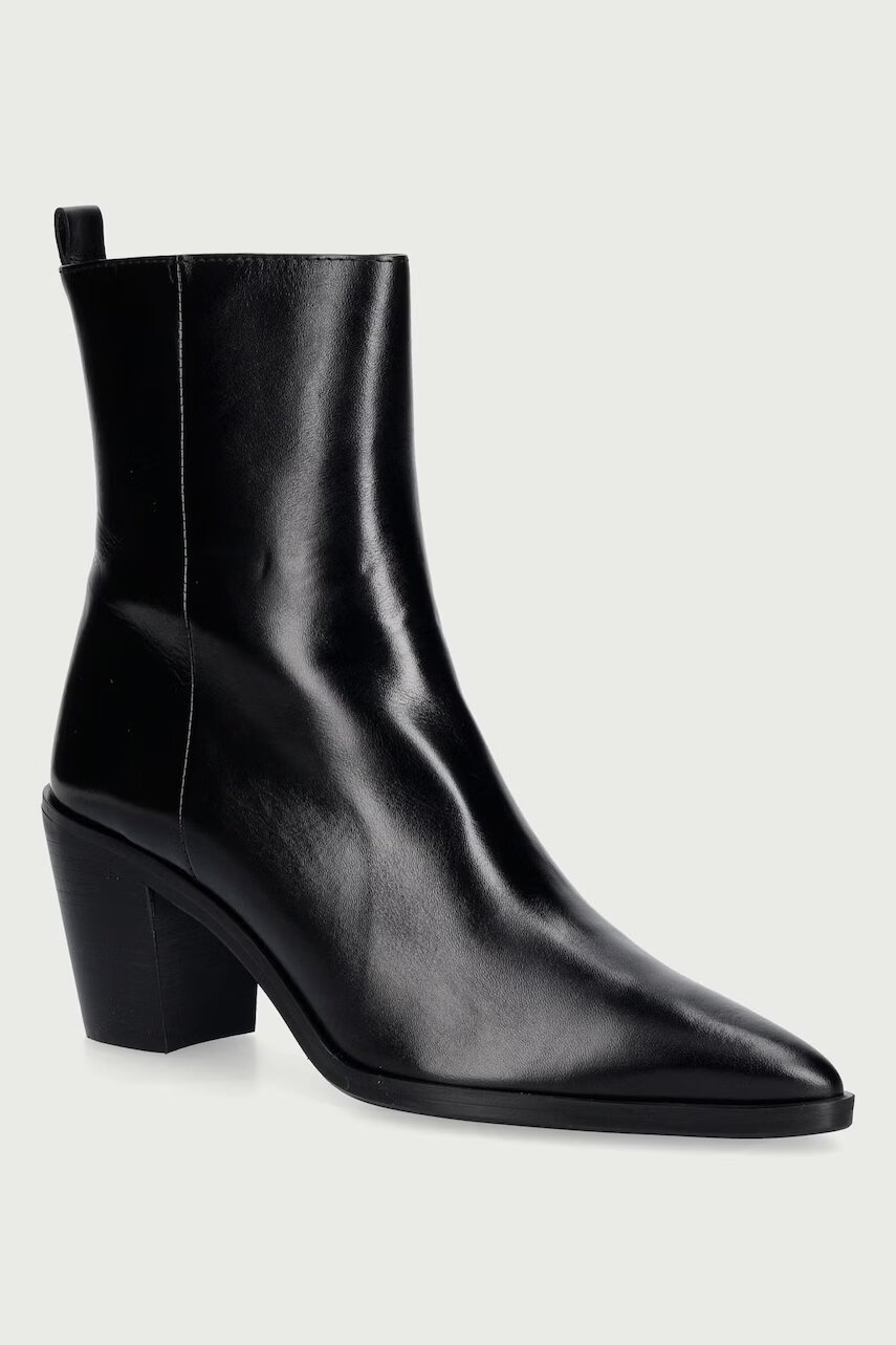 Billi Bi botine pentru femei din piele negre 80