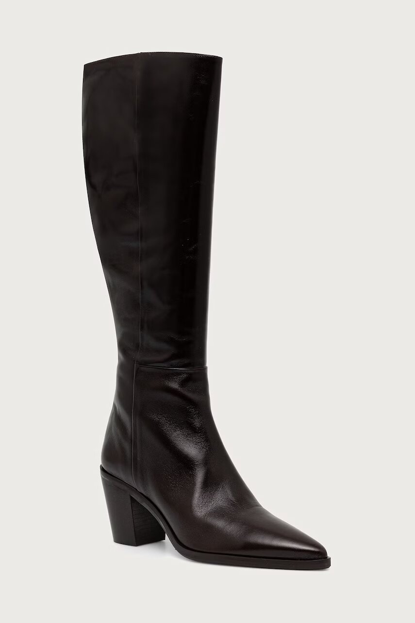 Billi Bi cizme pentru femei din piele Espresso Marte calf 86