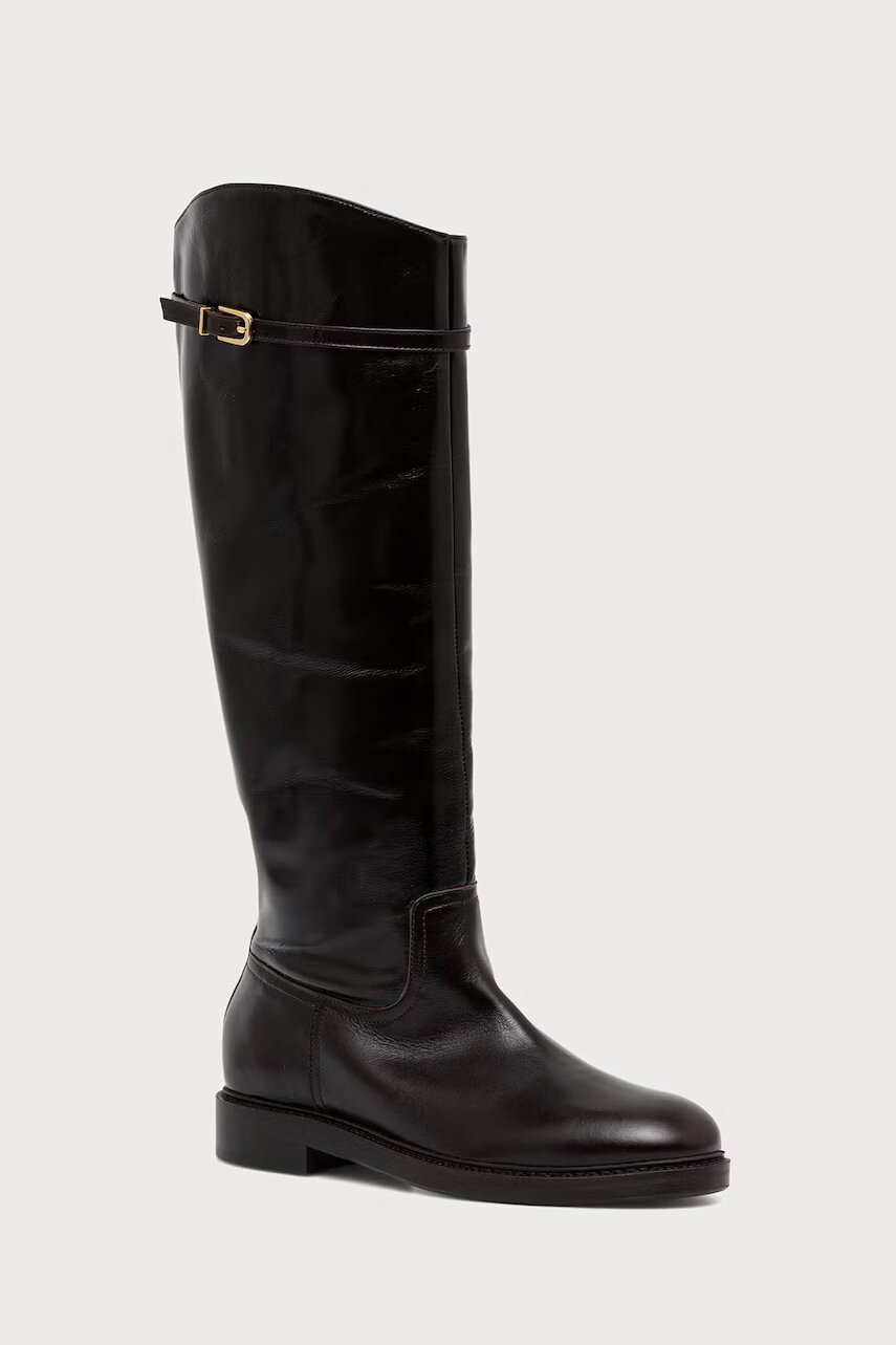 Billi Bi cizme pentru femei din piele Espresso Marte calf 86