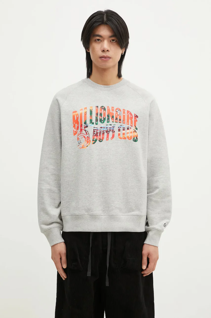 Billionaire Boys Club hanorac de bumbac Tropical Island Fill Arch Logo Crewneck