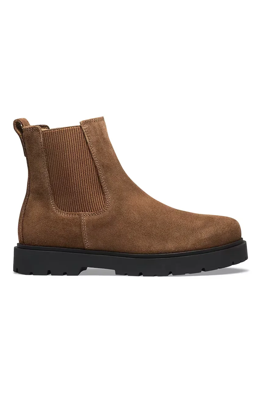 Birkenstock ghete scurte din piele întoarsă Highwood Suede Leather