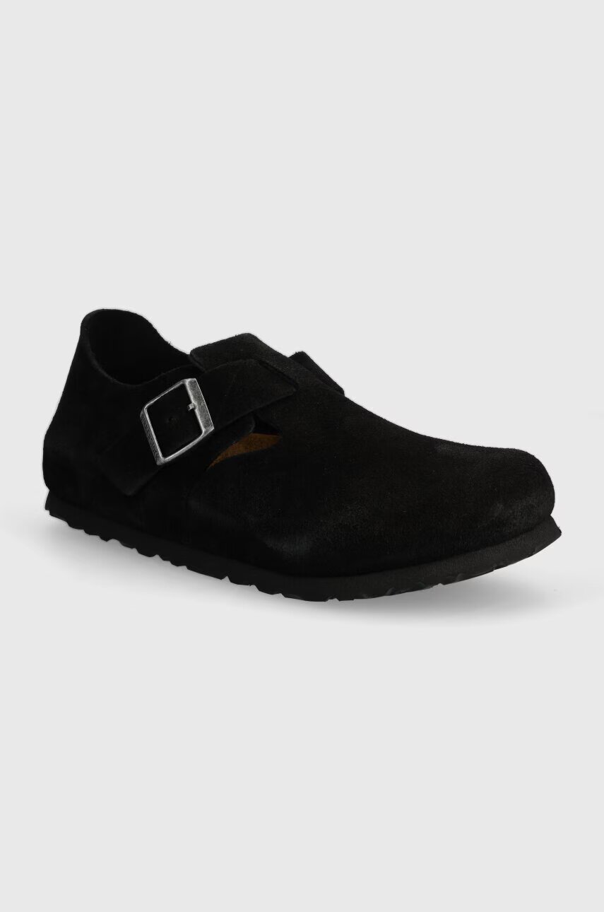 Birkenstock pantofi de piele intoarsa London