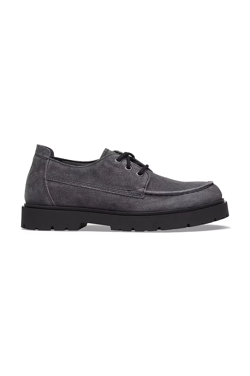 Birkenstock pantofi din piele întoarsă Highwood Moc Lace Suede Leather