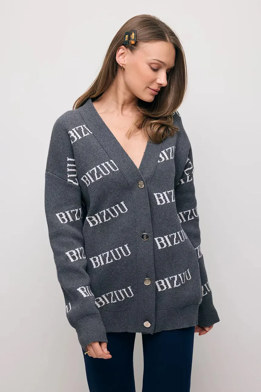 BIZUU cardigan din bumbac KYLE