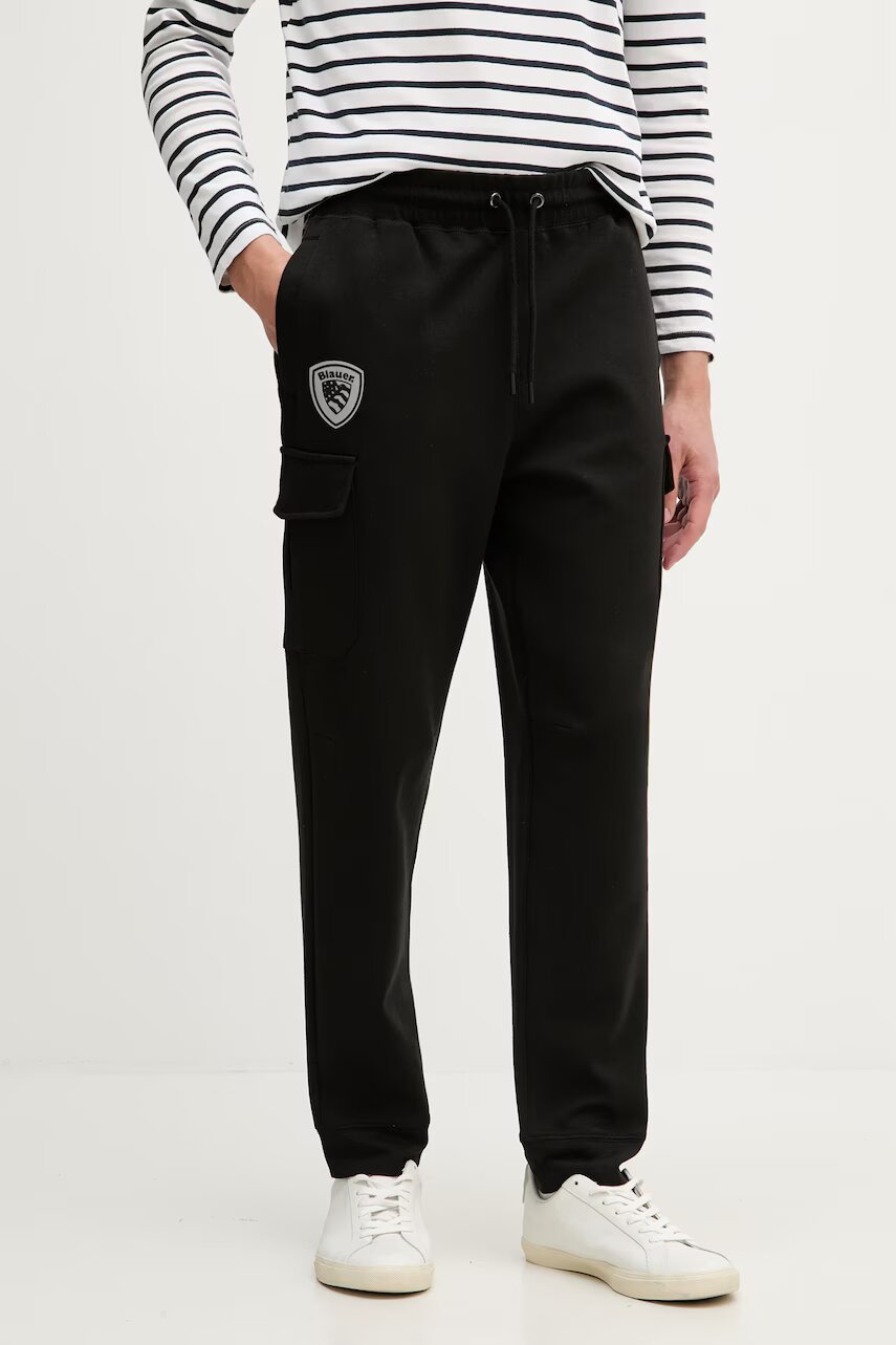 Blauer pantaloni de trening pentru bărbați cu bumbac OLNEYS