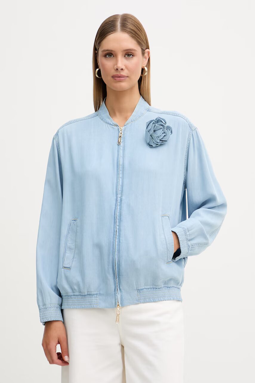 Blugirl Blumarine geacă bomber pentru femei din denim