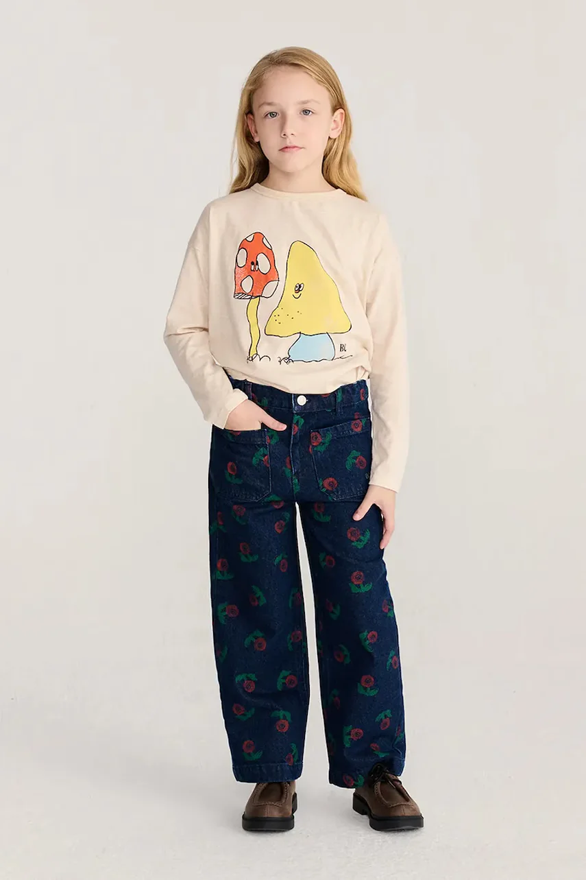 Bobo Choses blugi straight pentru copii Stamp Bloom