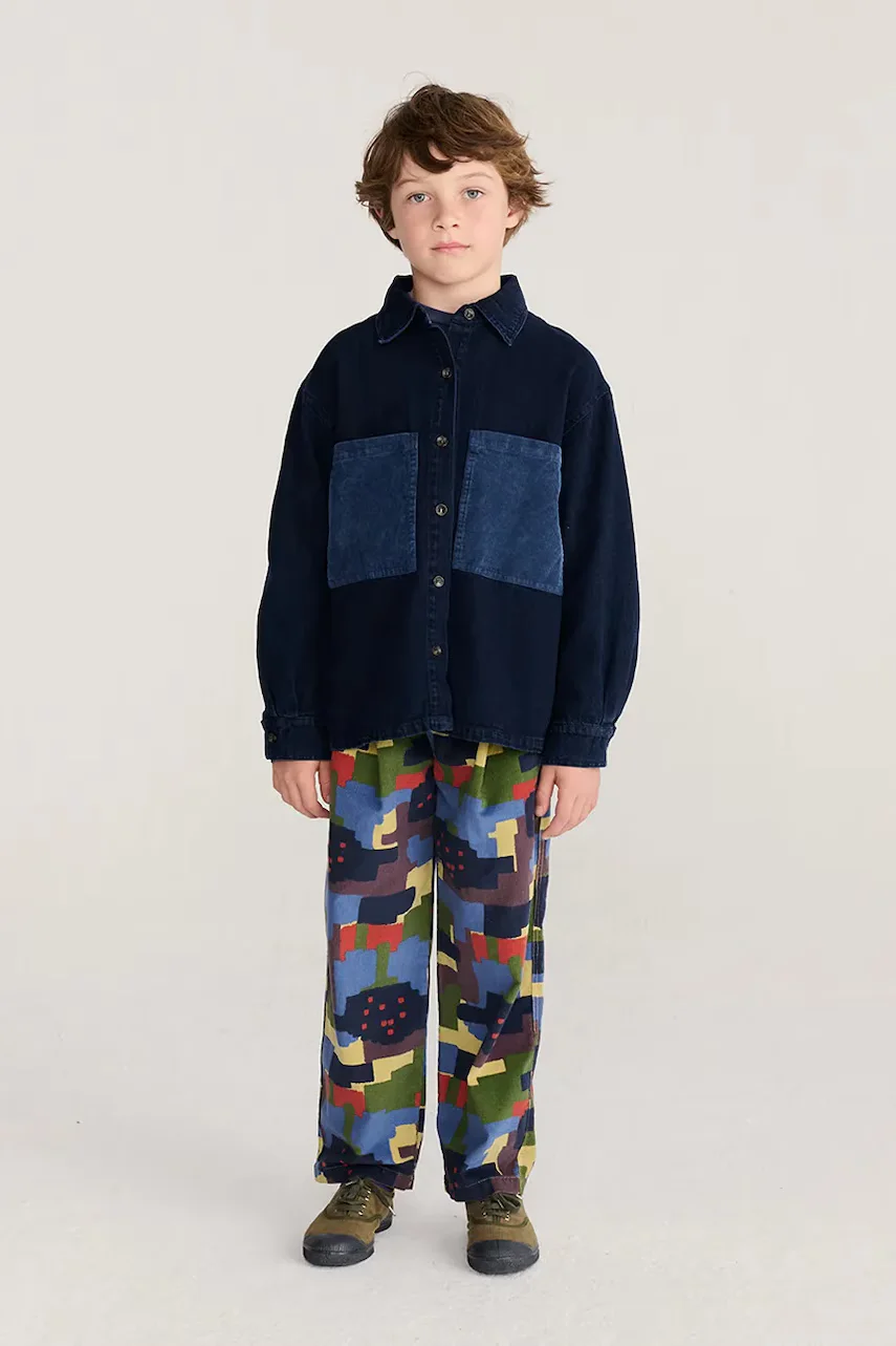Bobo Choses pantaloni de trening pentru copii din bumbac Paint Forest