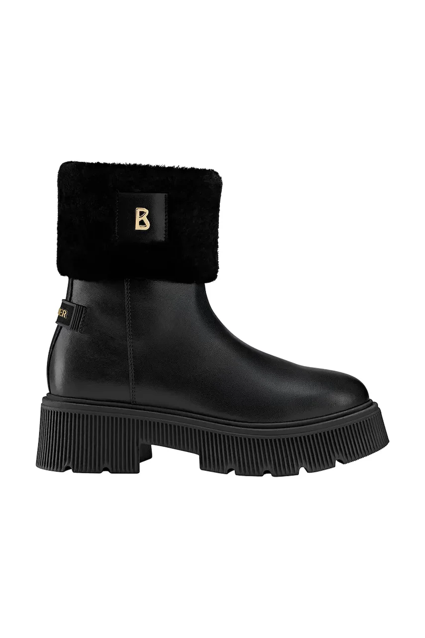 Bogner botine cu toc pentru femei din piele TURIN