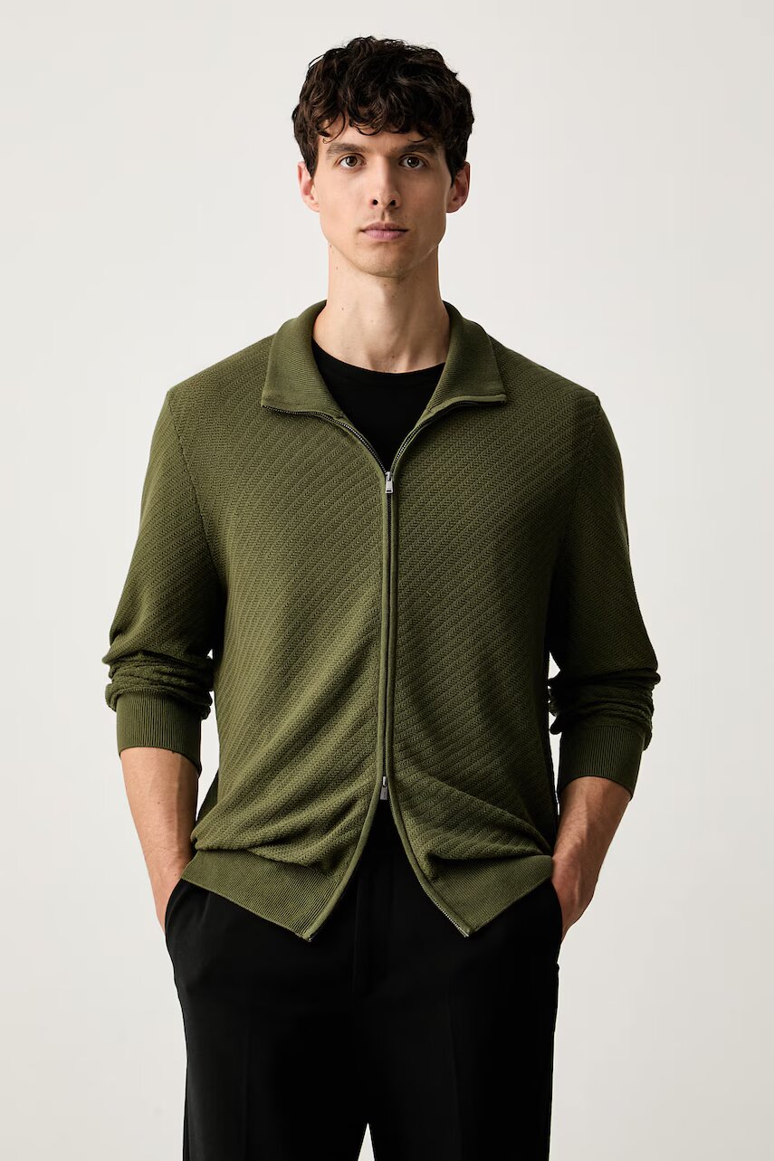 Boss cardigan pentru bărbați din bumbac H-Loretti