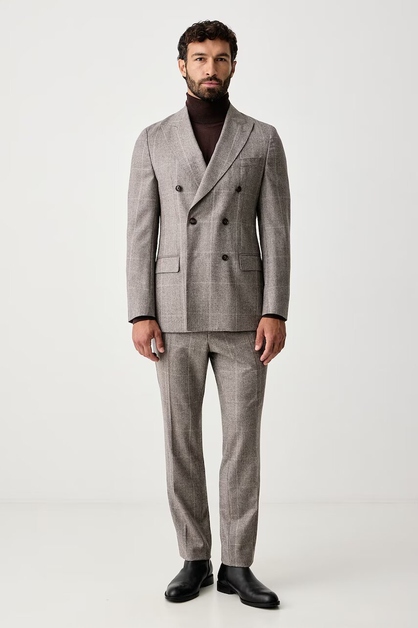 Boss costum din două piese pentru bărbați din lână C-Huge-2Pcs-DB-264