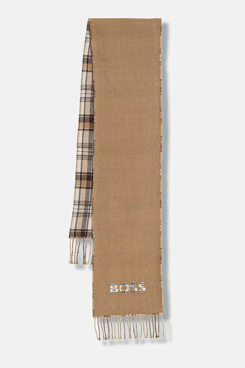 Boss fular din amestec de lână Alistar_26*190