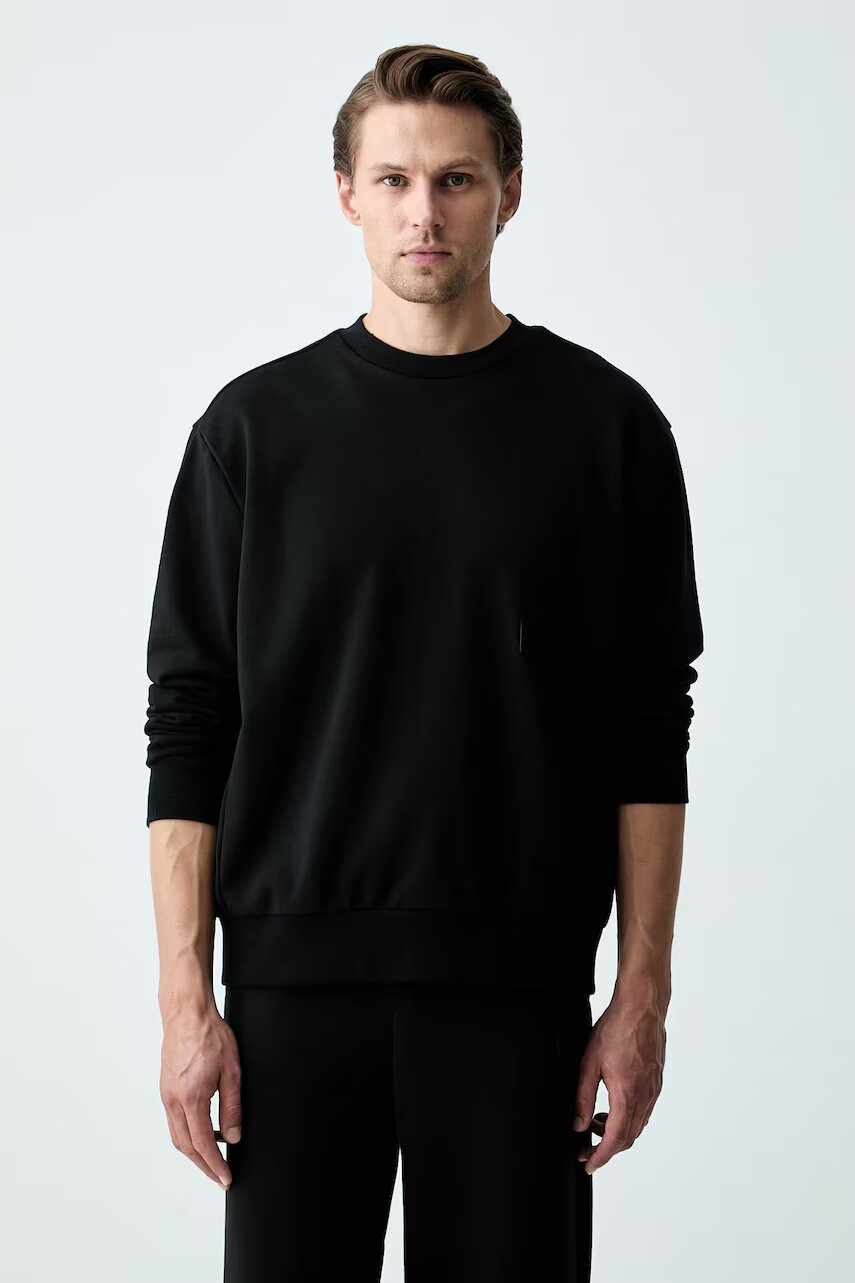 BOSS Green hanorac pentru bărbați cu bumbac SW_Crewneck