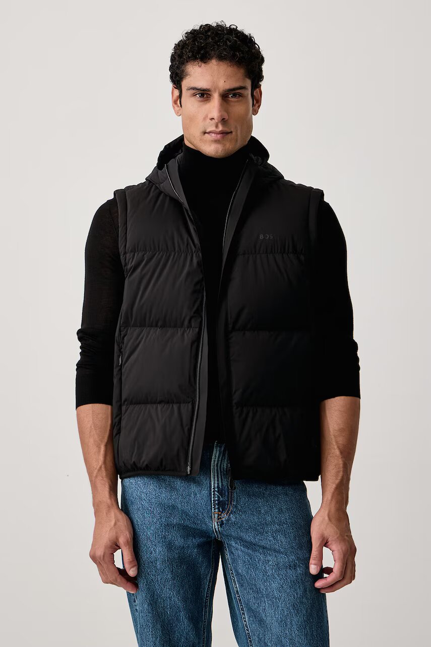 BOSS Green vestă de puf pentru bărbați OW_Riplite Vest HD