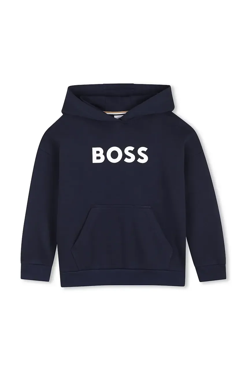 Boss hanorac cu glugă pentru copii cu bumbac