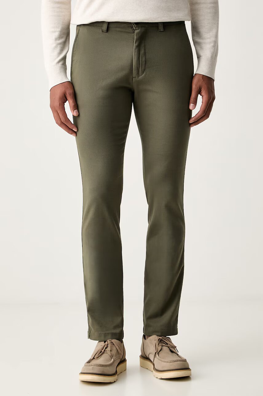 Boss Orange pantaloni chinos pentru bărbați din bumbac cu elastan Chino-Slim-2