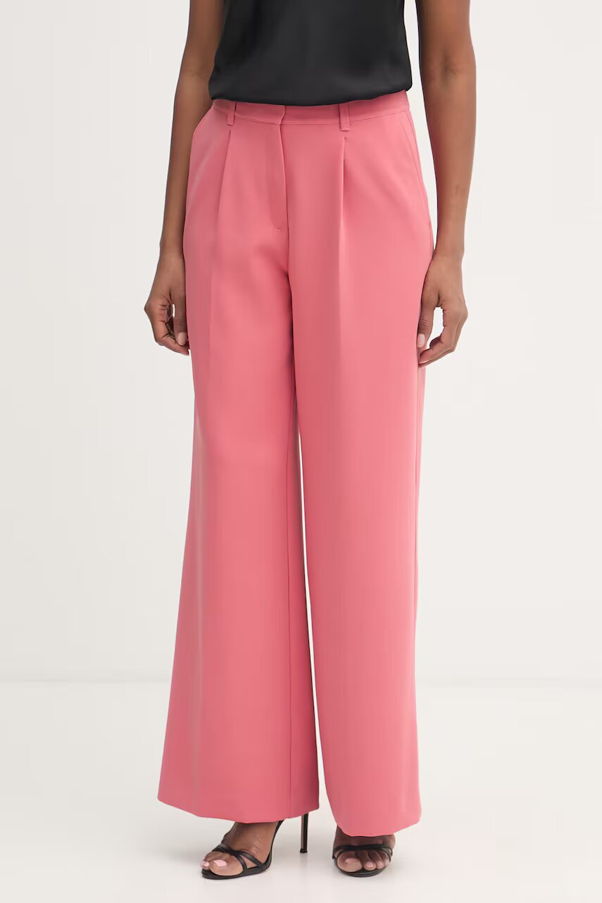Boss Orange pantaloni wide leg femei C_Tiwi2
