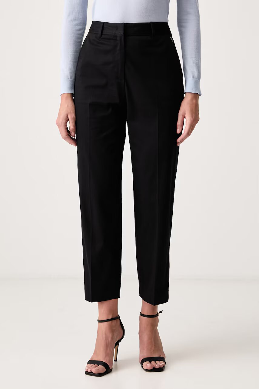 Boss pantaloni pentru femei cu bumbac Tecarino2