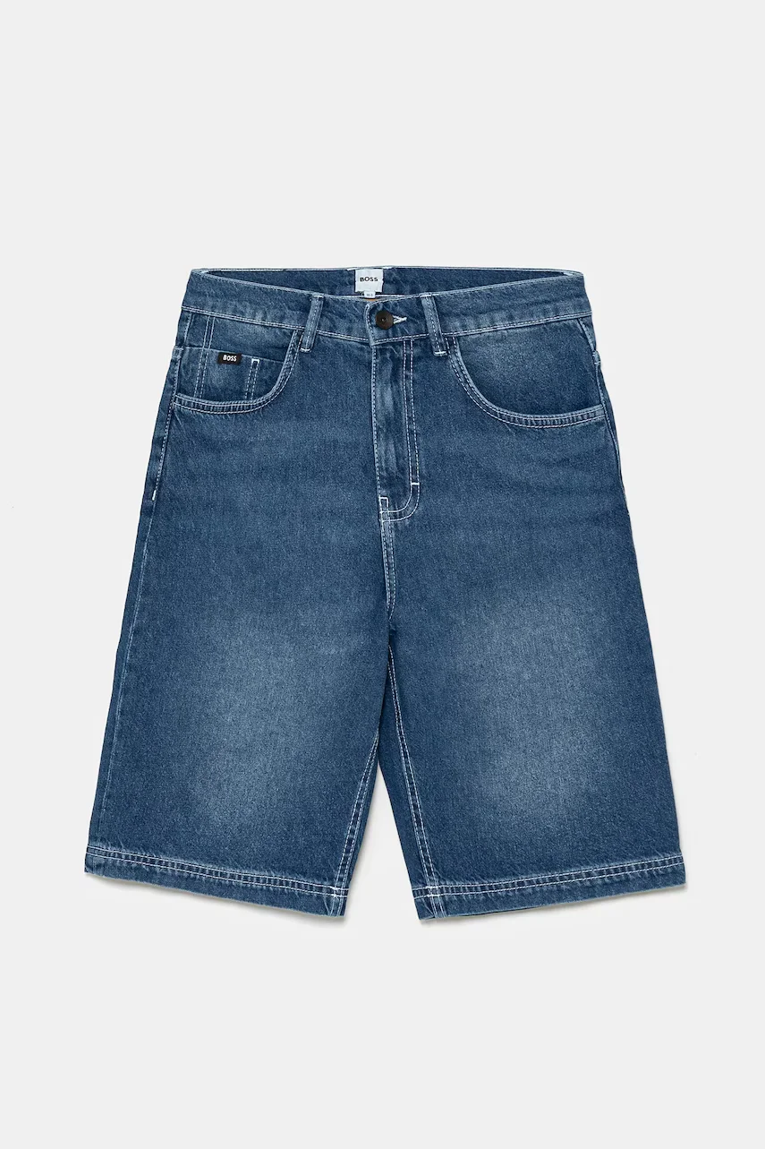 Boss pantaloni scurti din denim pentru copii