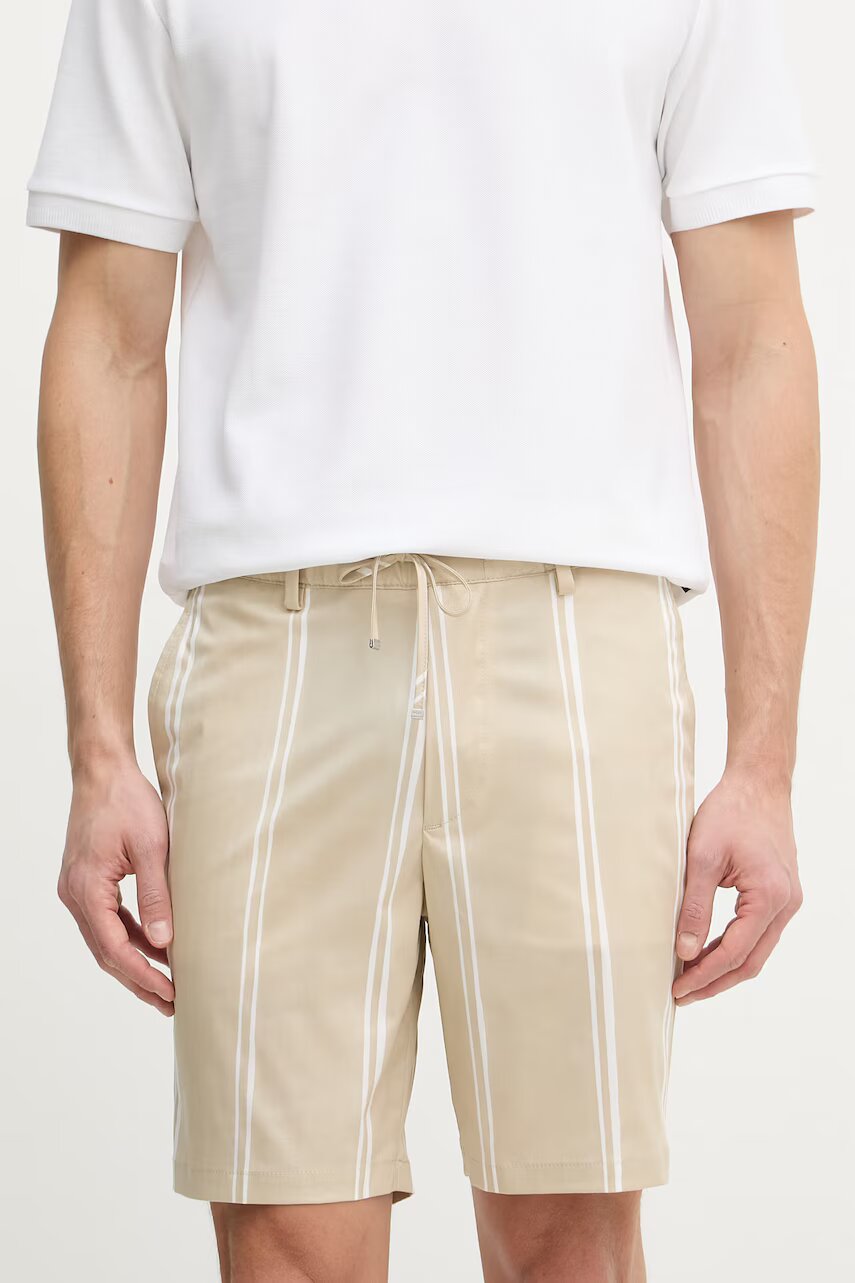 Boss pantaloni scurți pentru bărbați din bumbac cu elastan Kane1