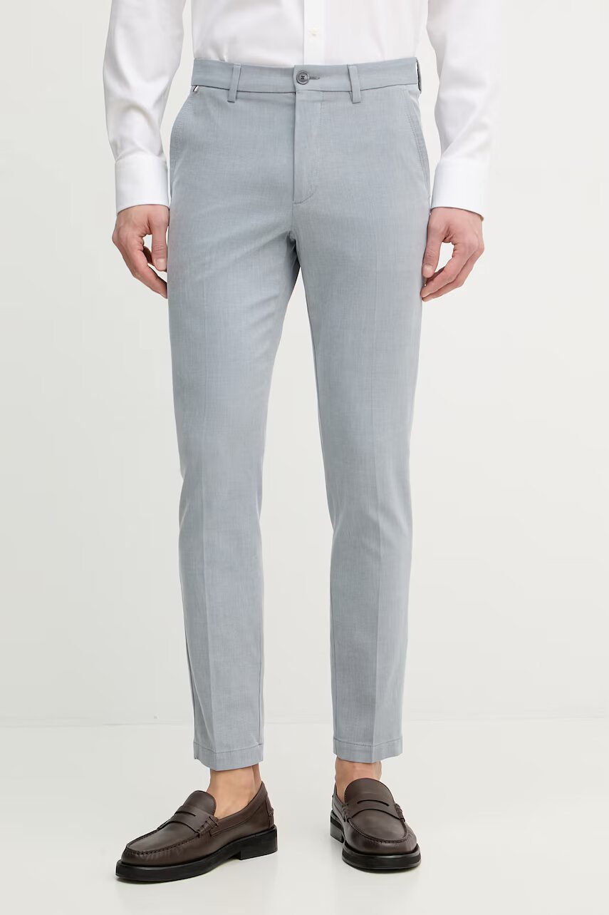 Boss pantaloni slim fit pentru bărbați cu bumbac H-Kaiton1