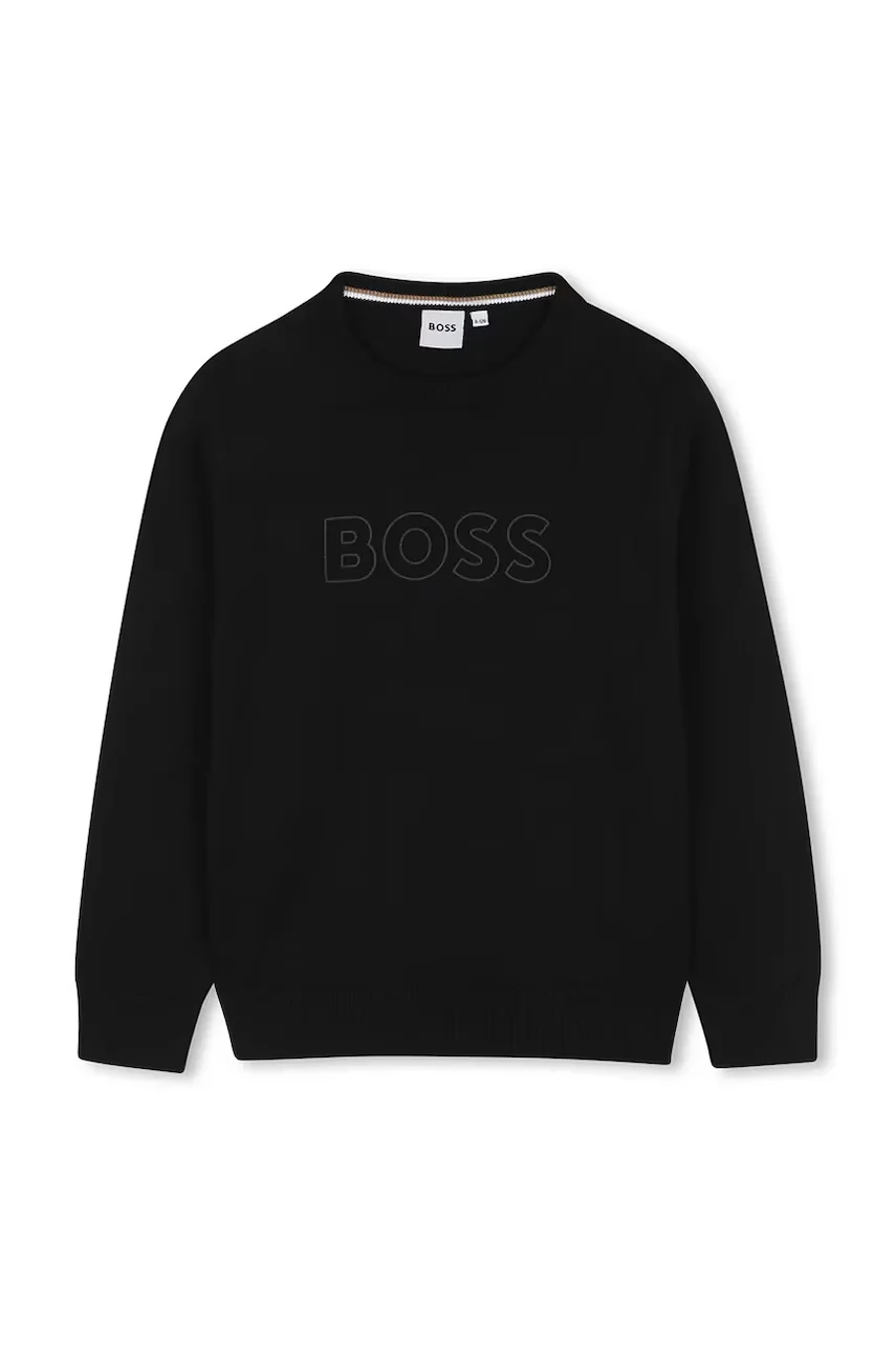 Boss pulover pentru copii din bumbac