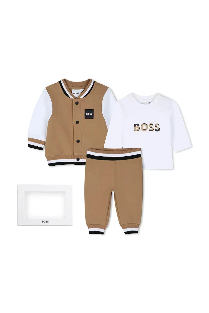 Boss set de trening pentru bebeluși cu bumbac