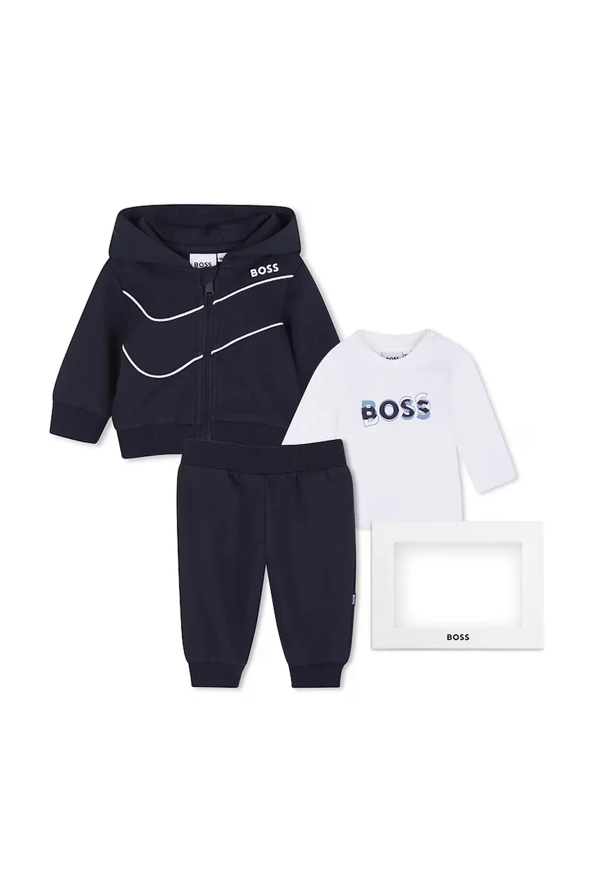 Boss set de trening pentru bebeluși cu bumbac
