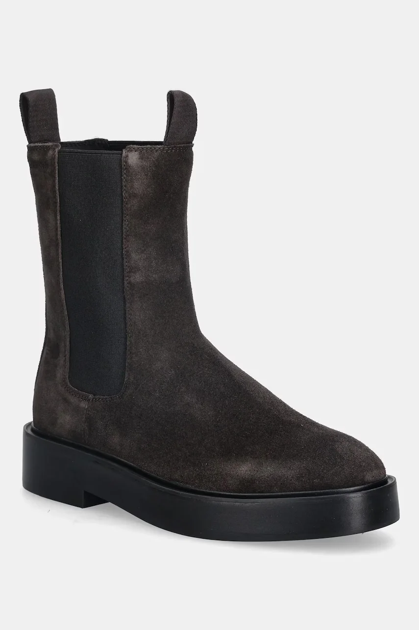 Calvin Klein botine din piele întoarsă CONVAVE WELT CHESEA SUEDE