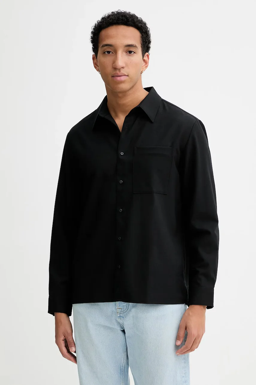 Calvin Klein cămașă din amestec de lână