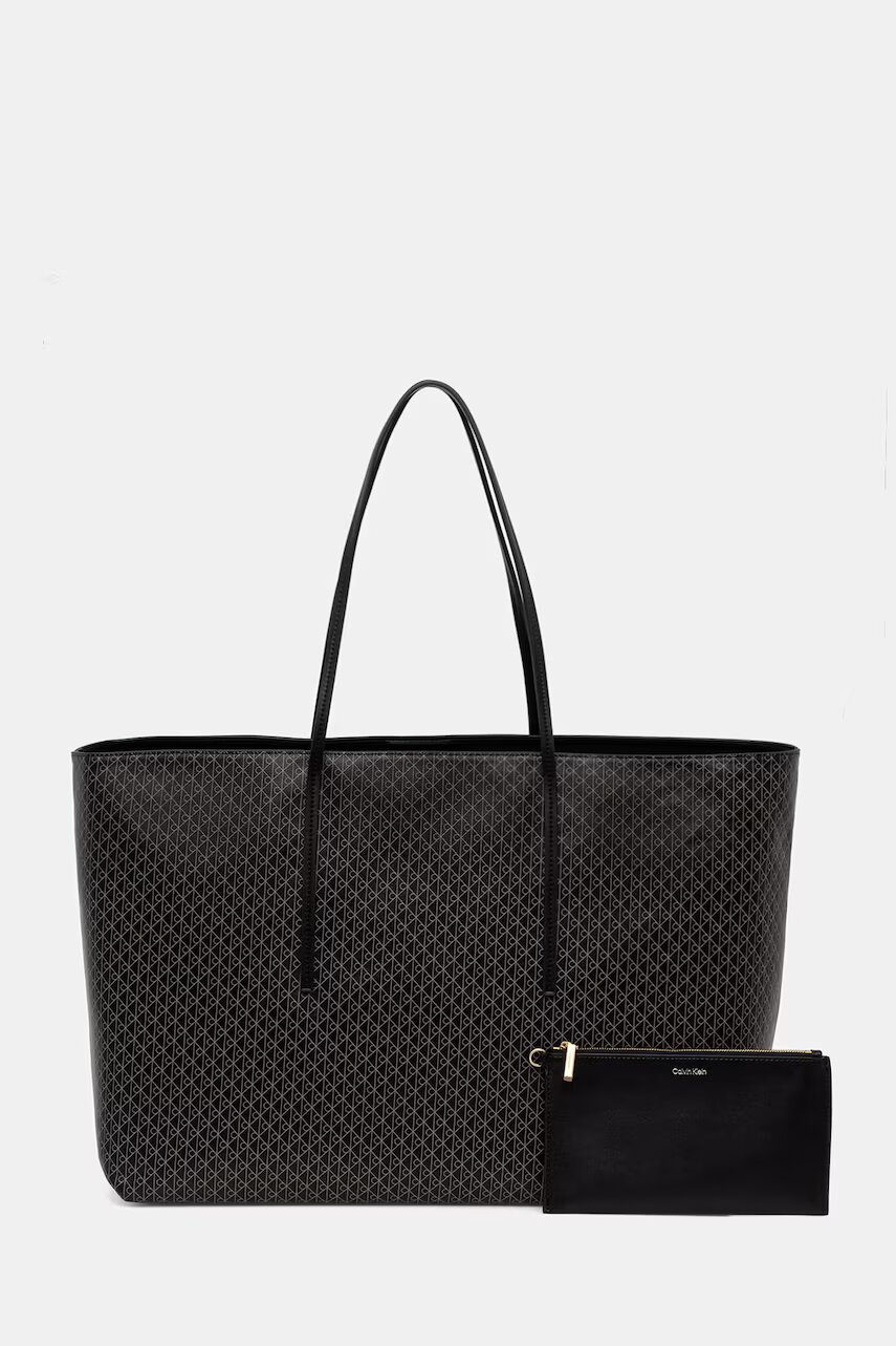 Calvin Klein geantă shopper pentru femei cu imitație de piele
