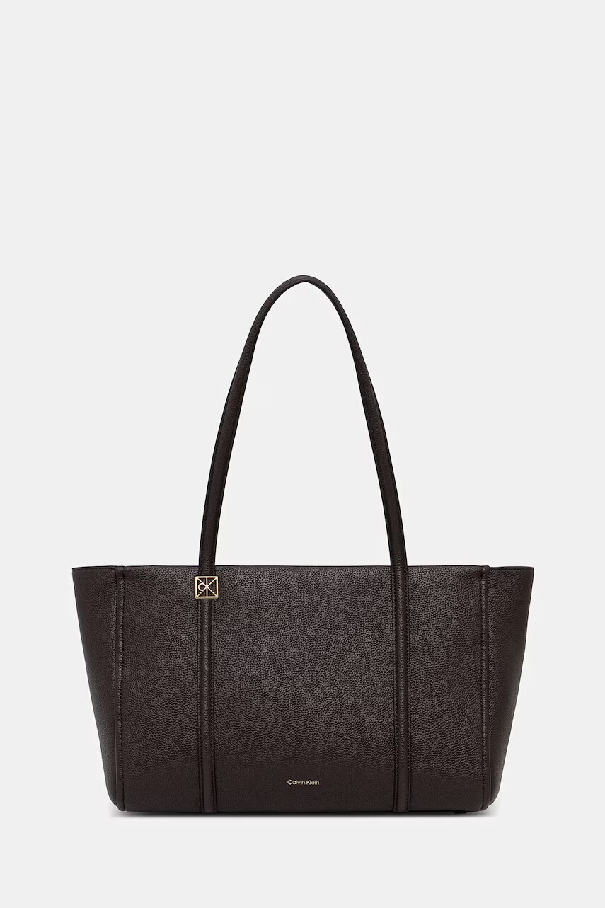 Calvin Klein geantă shopper pentru femei cu imitație de piele