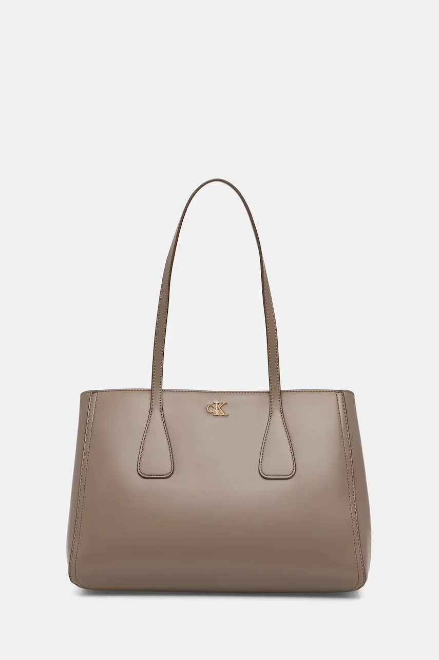 Calvin Klein geantă shopper pentru femei cu imitație de piele