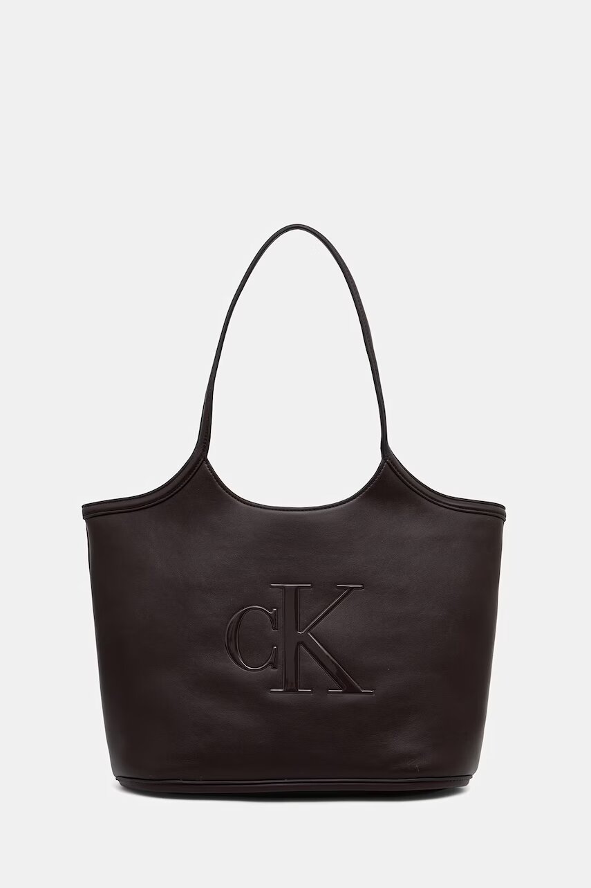Calvin Klein geantă shopper pentru femei cu imitație de piele