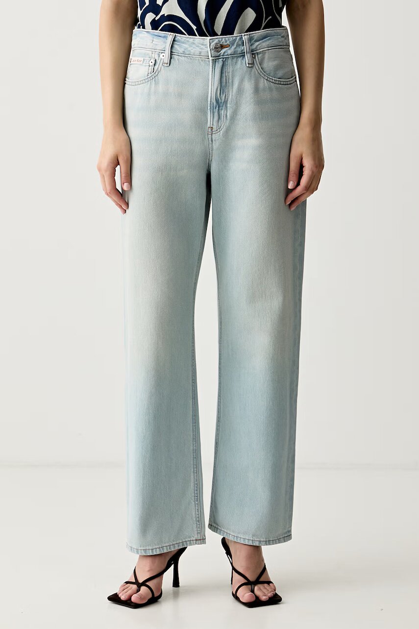 Calvin Klein Jeans blugi straight pentru femei