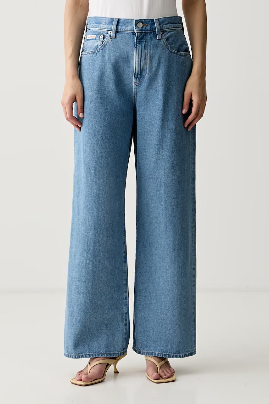 Calvin Klein Jeans blugi wide leg pentru femei