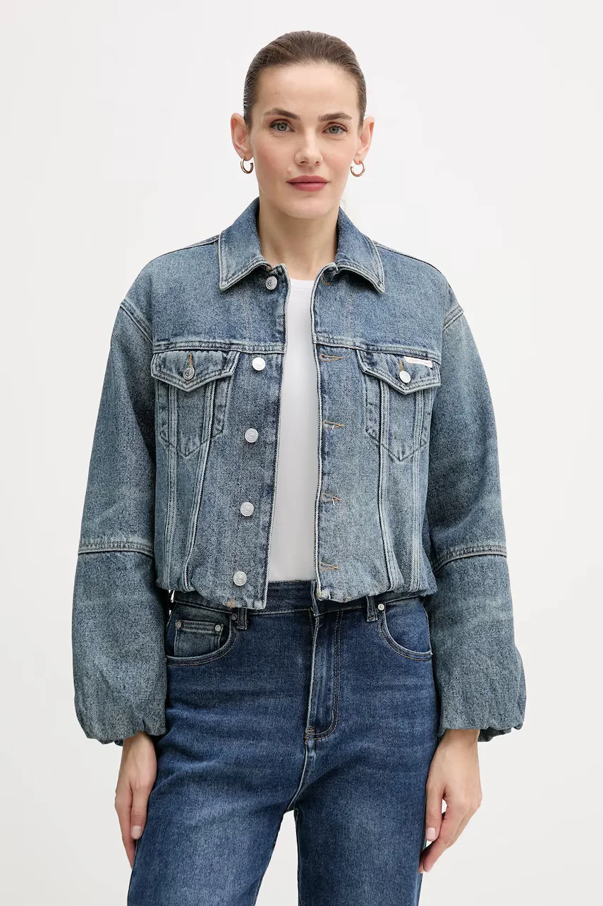 Calvin Klein Jeans geacă de blugi din bumbac