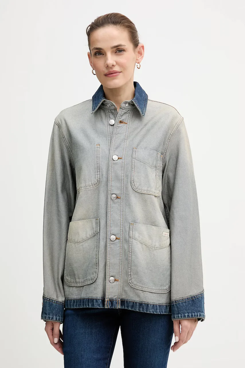 Calvin Klein Jeans geacă de blugi din bumbac