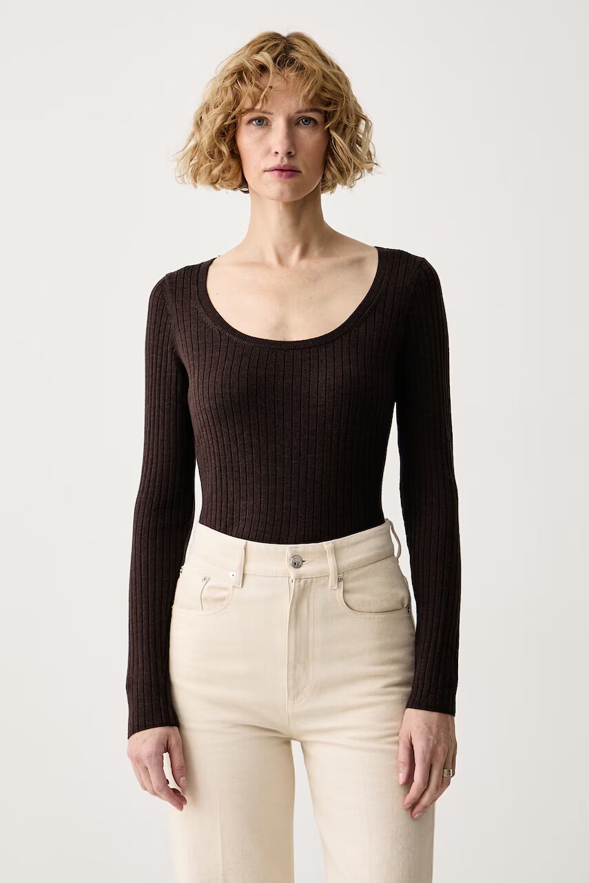 Calvin Klein pulover pentru femei din lână merino