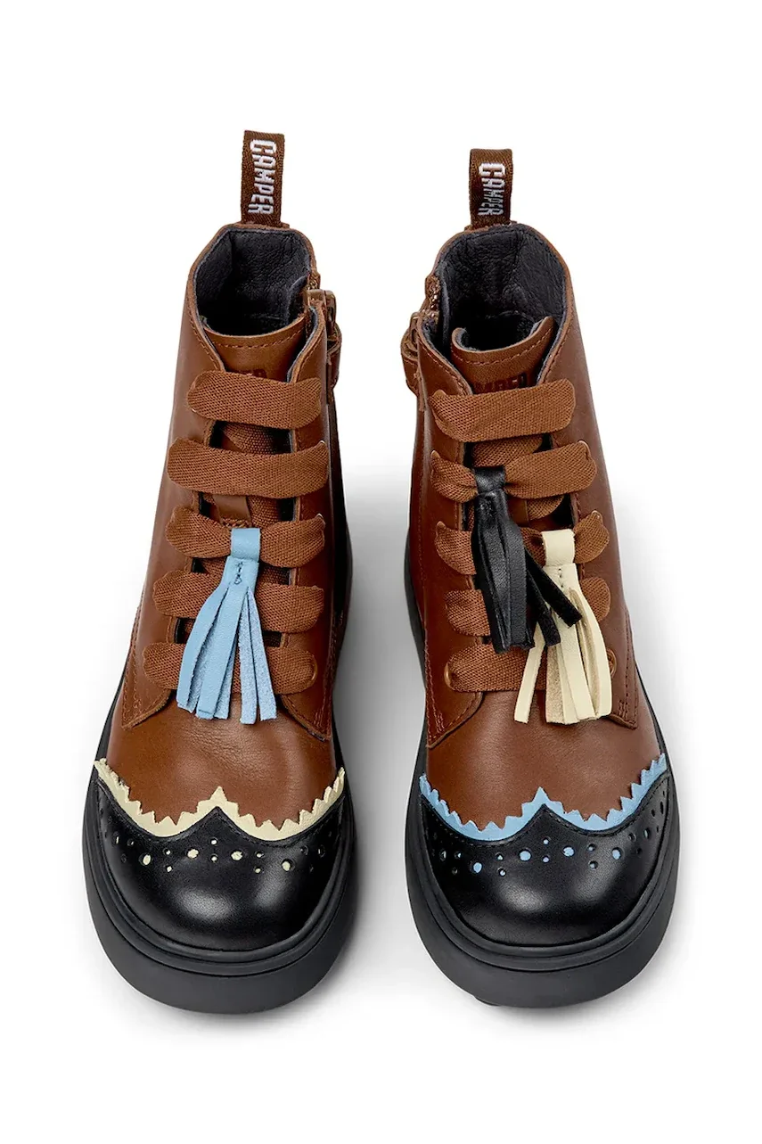 Camper bocanci pentru copii din piele Norte TWS Kids
