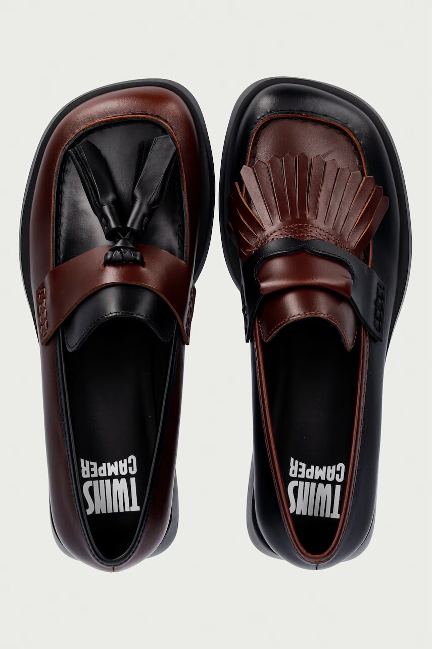 Camper loafers slip-on pentru femei din piele TWS