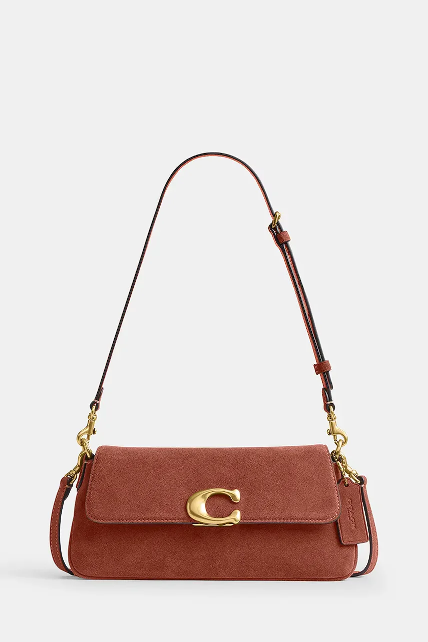 Coach geantă crossbody pentru femei din piele întoarsă Suade Jet Shoulder Bag