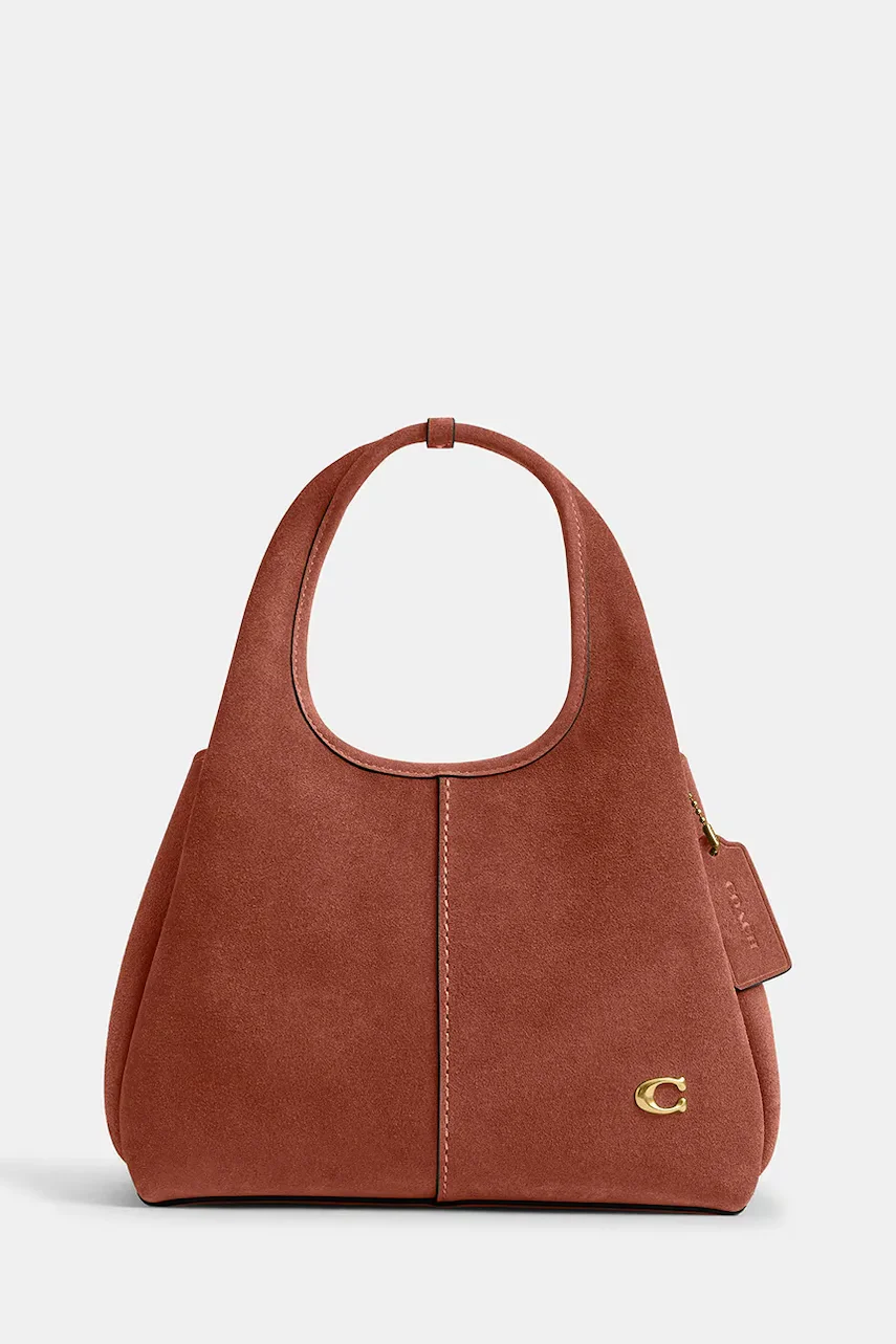 Coach geantă crossbody pentru femei din piele întoarsă Suade Lana Shoulder Bag 23